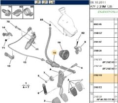 Debriyaj Pedal Üst Pompa Debrıyaj Merkezi Et3j4/tu3a/dw4td 207/208/2008 (eski No 2182 G9) (2182.H3) (,02182.G9,2182.G0)