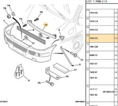 Ön Tampon Demiri Darbe Emıcı Demir Boxer-2 (7414.CC)