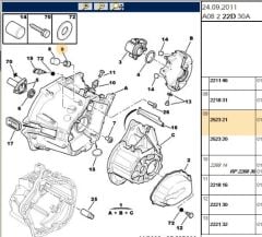 Şanzuman Gövdesi (ö S ) Yeni No 2523 21 (2206.Q3) (,0ŞANZUMAN GÖVDESİ,2523.21,KILAVUZ DUY ,2206.AL,ŞANZUMAN GÖVDE GEÇME APAR,2218.24)