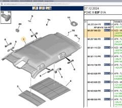 Psa Sunrooflu Tavan Döşemesi Kaplaması