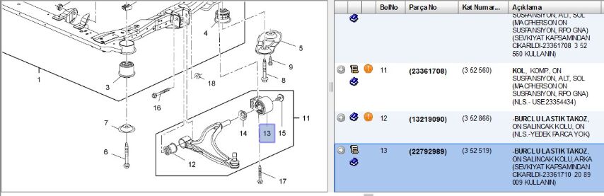 84248226 Yeni No Salıncak Takozu Onun Arkası Insıgnıa (23361710) (,0MAFSAL BAĞLAN. ,84248226)