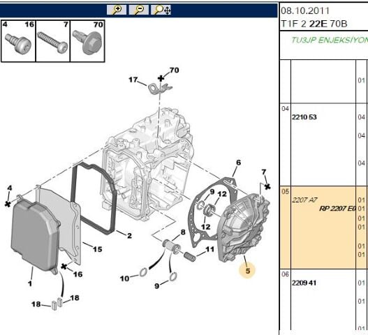 Şanzuman Ön Kapağı (2207.A7) (,02207.E0,VK KAPAĞI ,2207.96,2207.93)