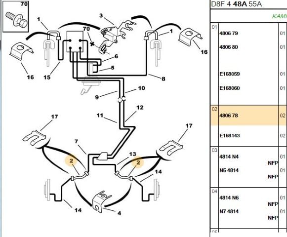 Fren Hortumu Arka 406 (4806.78)