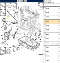 Yağ Çubuğu Yag Çubugu Dw10bted 307/308/407/508/607 Motor Yagı (1174.89) (,01174.79)