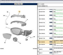 Psa Sol Ayna Sinyali Lambası