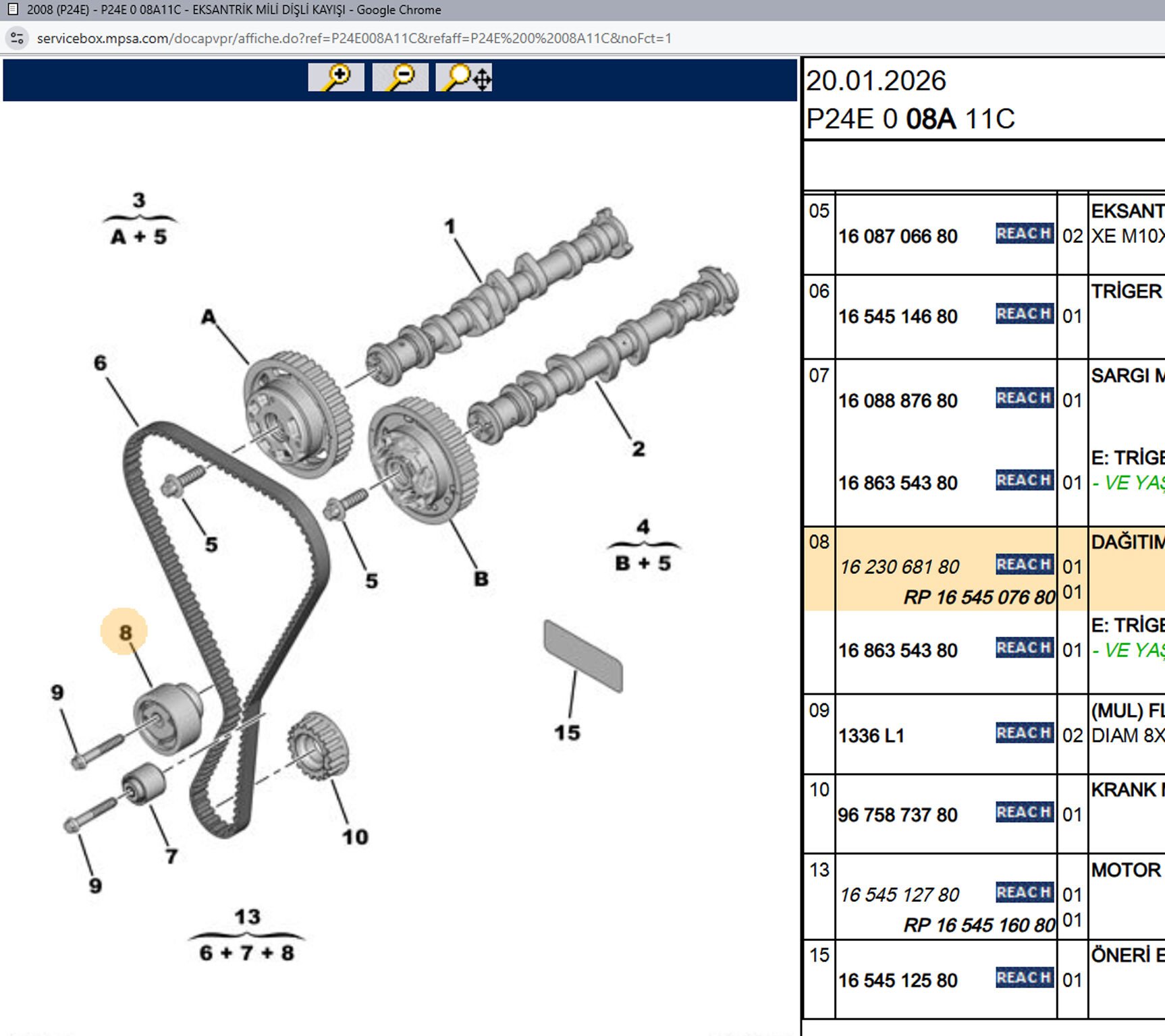 Psa Alternatör Gergi Makarası 1623068180