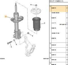 Ön Amortisör Sol Ens Bipper (5208.F4)