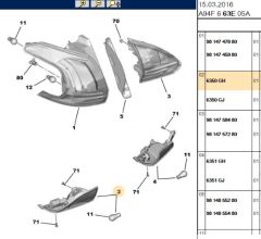 Arka Sıs Lamba Sol Sis Lambası 2008/2008 Y M C3 Aırcross A88 2008 (6350.GH)