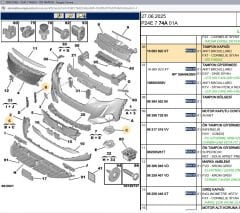 Psa Ön Tampon Sis Farı Kapağı