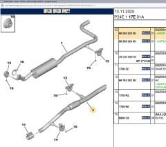 Psa Egsoz Arka Susturucusu
