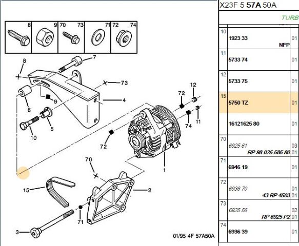 Alternatör Kayışı 6pk802 Boxer Jumper (5750.TZ) (,05750.E7,5750.J0)