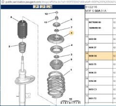 Amortisör Tablası Amortısor Takozu 208 /301/c3/ds3 R- L ( Cıtroen C-elysee- C3 Iı - C4 / Peugeot 301 Ds3 ) (5038.G6) (,03637222,5038G6)