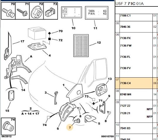 Klips Çamurluk Davlumbaz Sustası ( 20 Lik )boxer/jumper 1/2 1/ (7136.C4) (,07136.67)