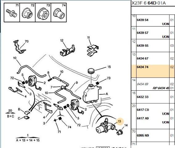 Silecek Su Fiskiye Motoru Fıskıye Boxer/em Baş 05/09/2000 (eski No 6434 84) (6434.74) (,06434.84)
