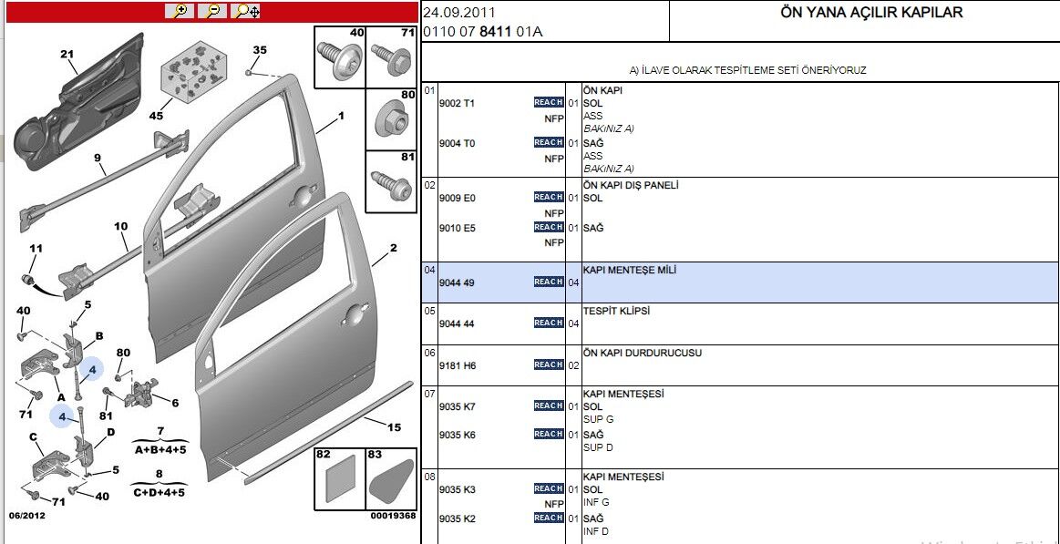 Kapı Mentese Pım C3 (9044.49)