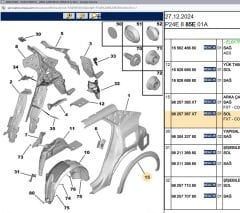 Psa Sol Arka Çamurluk Bakaliti Ay Bandı
