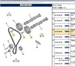 Psa Egsoz Eksantrik Mili Dişlisi Ve Vidası