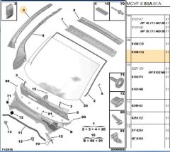 Sağ Ön Cam Direk İç Sacı Bıpper/nemo/fıorıno (8108.CQ) (,01627159180,YAN DİREK )