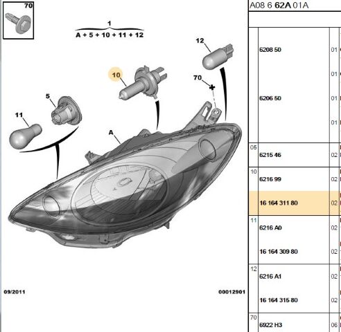 Erp H4 12v-60/5 Ampul Eurorepar (1616431180)