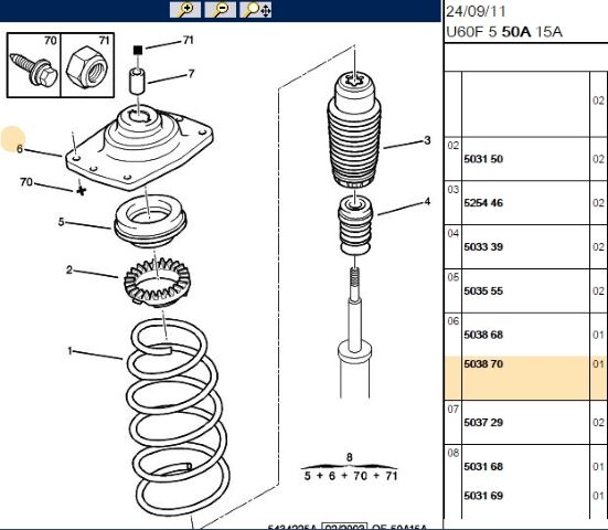 Yay Tamir Takımı Tamır 5031 C1 Alınız (eski No 5038 17) (5038.70) (,05038.F0,5038.17)