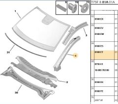 Sağ Ön Cam Direği Rcz (8108.ET)