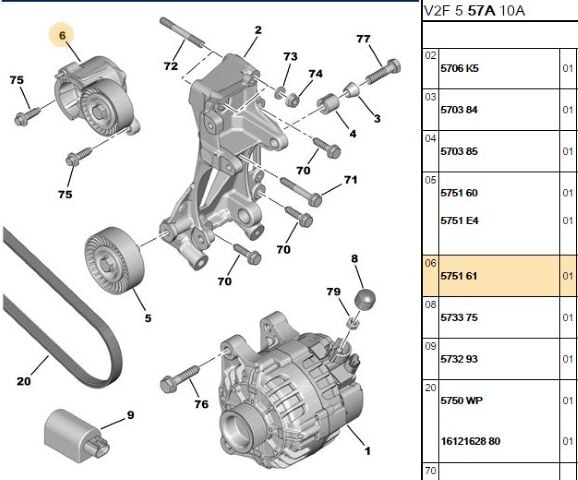 Gergi Rulmanı Gergı Ew10j4 206/307/406/607 (5751.61)