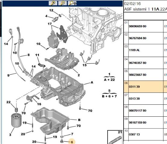 Karter Tapası Motor Yağı Boşaltma Kapağı - C4 X (c43) Ep6 Tum Serı Yag Peugeot Modeller Focus Connect Mondeo Fıesta Tdcı (0311.39) (,00311.34,3553695,9677476480,3639460)