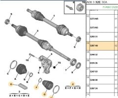 Aks Körüğü Körügü İc Partner/307/407 Hdi/be4r (üçgen) (3287.A9)
