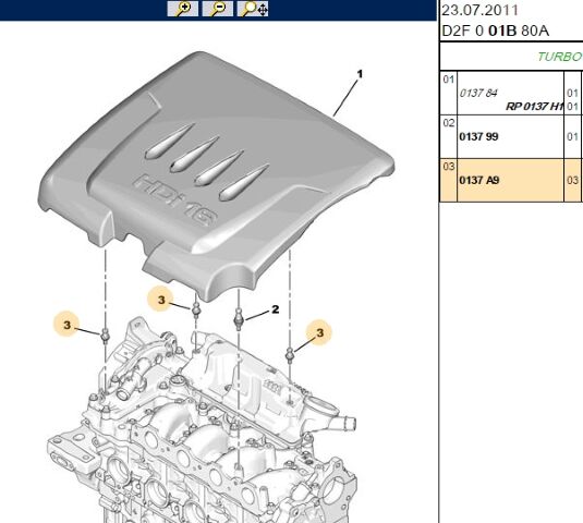 Motor Üst Kapak Vidası (0137.A9)