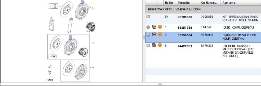 Deb Baskı Y17dt Debrıyaj Plakası Corsa C/astra G Setı (55556394)