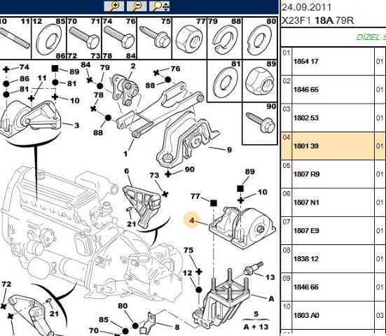 Motor Takozu Kulağı 2800 Hdi Boxer Iı Jumper Ducato (1801.39)