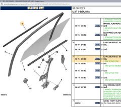 Psa Sol Ön Cam Dış Fitili