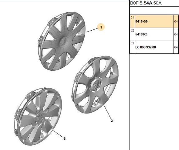 Jant Kapağı Kapagi 107 (5416.G9)