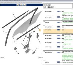 Psa Sağ Ön Cam İç Fitili