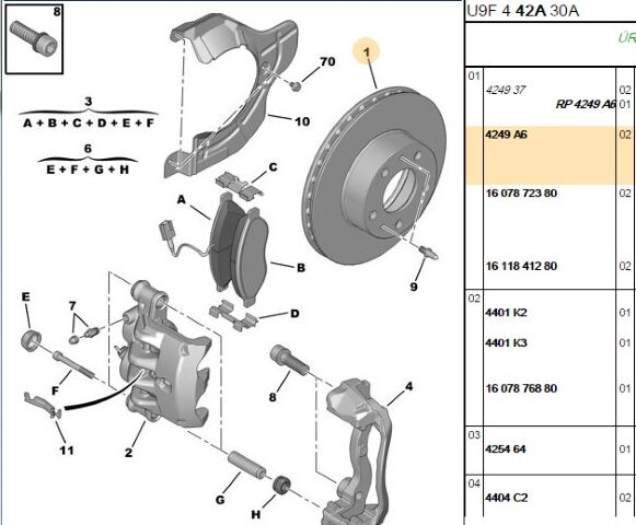 Ön Fren Diski Yenı No 1607872380 (4249.A6) (,04249.37,1607872380,FREN DİSKİ )