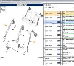 Psa Sağ Arka Emniyet Kemeri 98351185XX