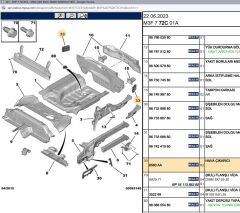 Psa Arka Panel Havalandırma Izgarası 9675506980 8580.85