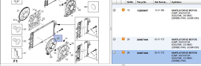 Radyatör Fan Motor Ast H Z13dth Radyator Mot A/c Lı Astra (24467444)