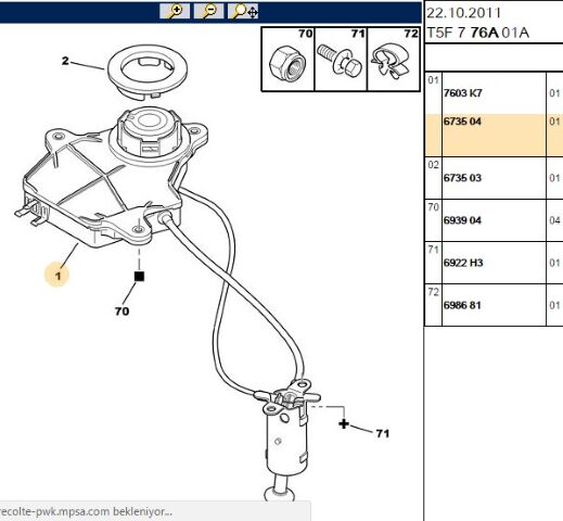 İstepne Krikosu Istepne Krıkosu 307/308 Sw (eski No 6735 02) (6735.04) (,06735.02,7603.L5)