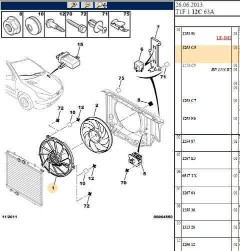 Fan Motoru 206 Cc (1253.C5) (,01253.91,1253.84)