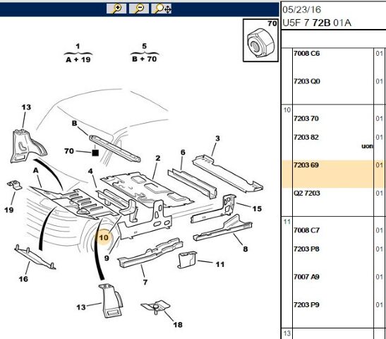 Ön Taban Marşbiye Sacı So Marsbıye Sol Boxer/jumper/ducato 2 (7203.69)