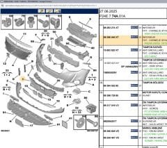 Psa Ön Tampon Alt Izgarası