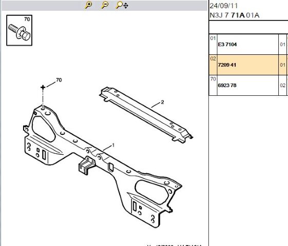Radyatör Alt Traversi Sacı Partner/em (7209.41)