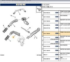 Psa Turbo Yan Borusu Hava Rakoru