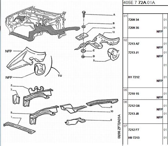 Alt Bağlantı Radyatör Sacı 307 (7209.A0)