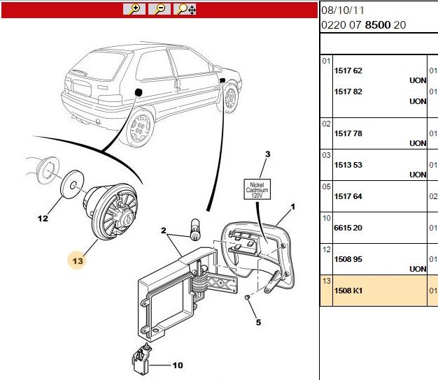 Tapa Depo Kapak Fişek Sx(şaseli) (1508.K1)