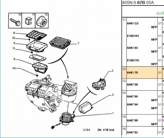 Kalorifer Modül Pülsör Motoru Modülü Izgarası (6441.78)