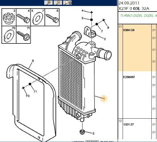 Turbo Soğutucu Radyatör Interkol Boxer (0384.G8) (,00384.E4)