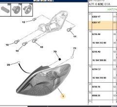 Sağ Stop Sag Arka 207 (6351.Y7)