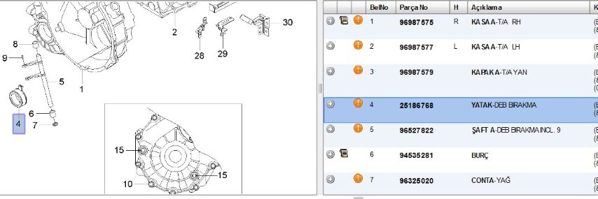Deb Bilya Kalos Debrıyaj Bılyası 1 2 Sohc Man Aveo Baskı (25186768)
